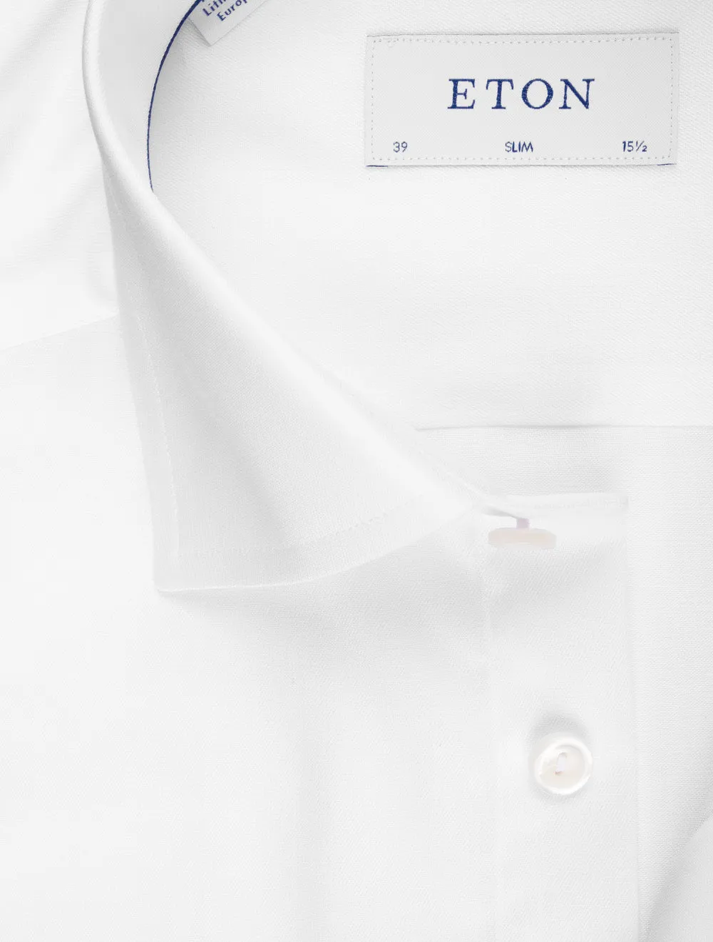 Double Cuff Slim Fit Shirt White