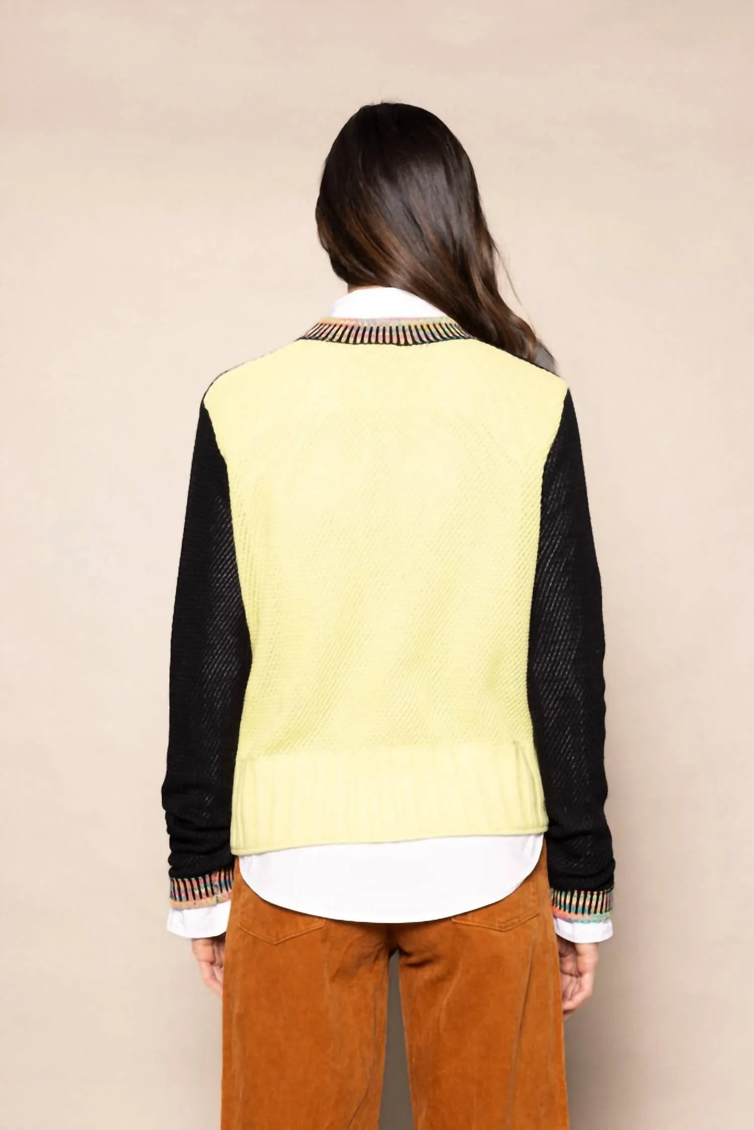 Double Track Cardigan In Black