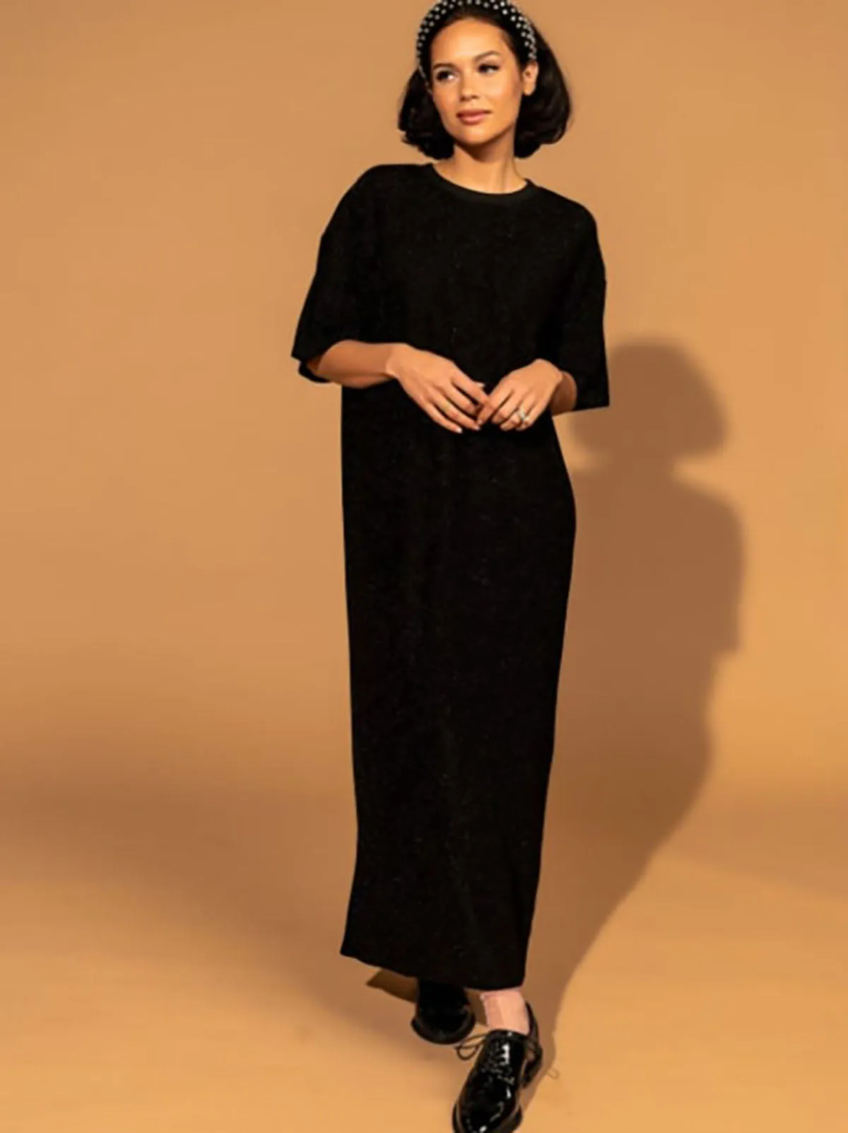 Dressed in Lala Size 3XL (22/24) Black Glitter Dress NWT