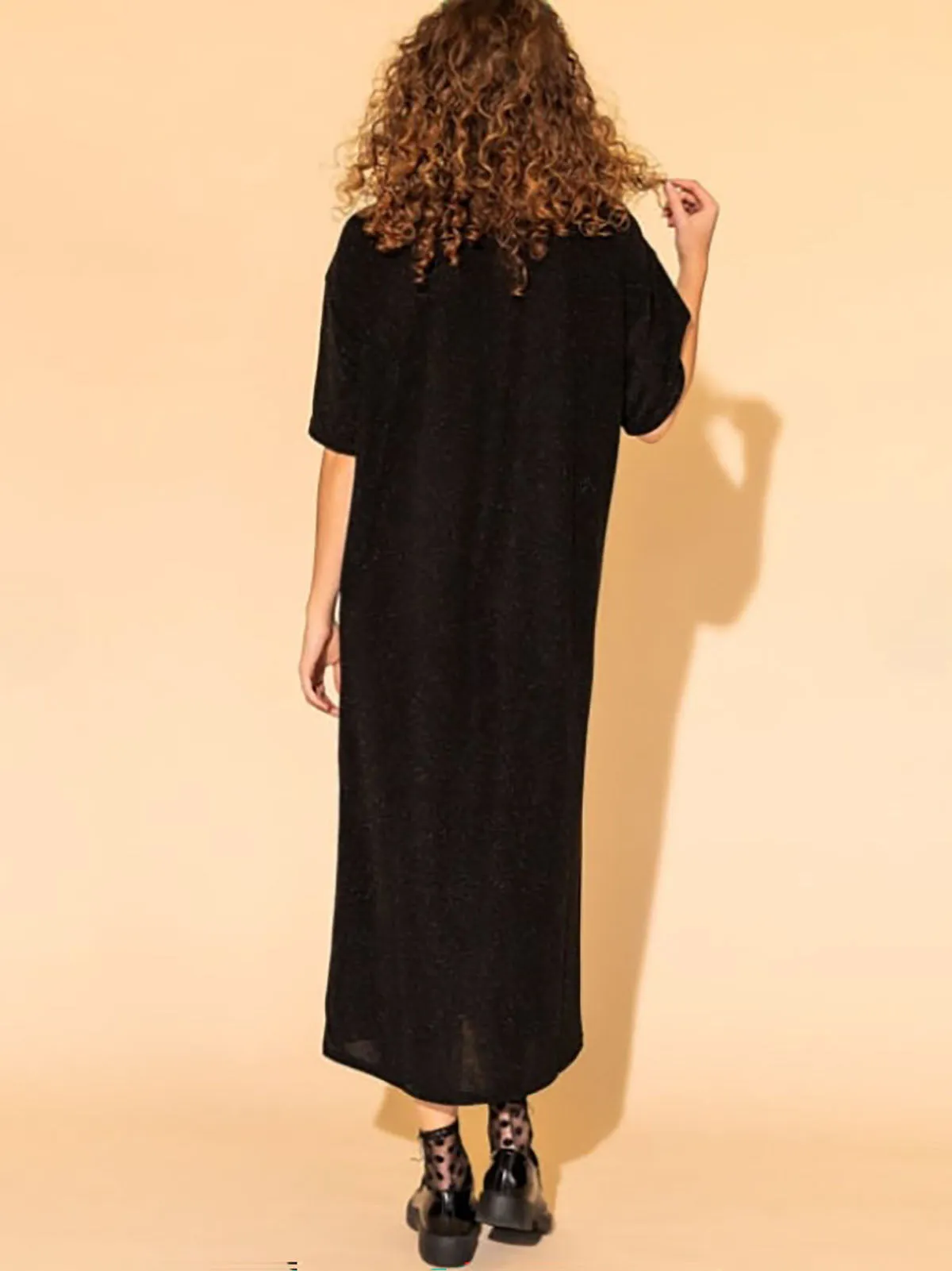 Dressed in Lala Size 3XL (22/24) Black Glitter Dress NWT