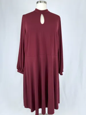 eloquii Size 28 Burgundy Dress