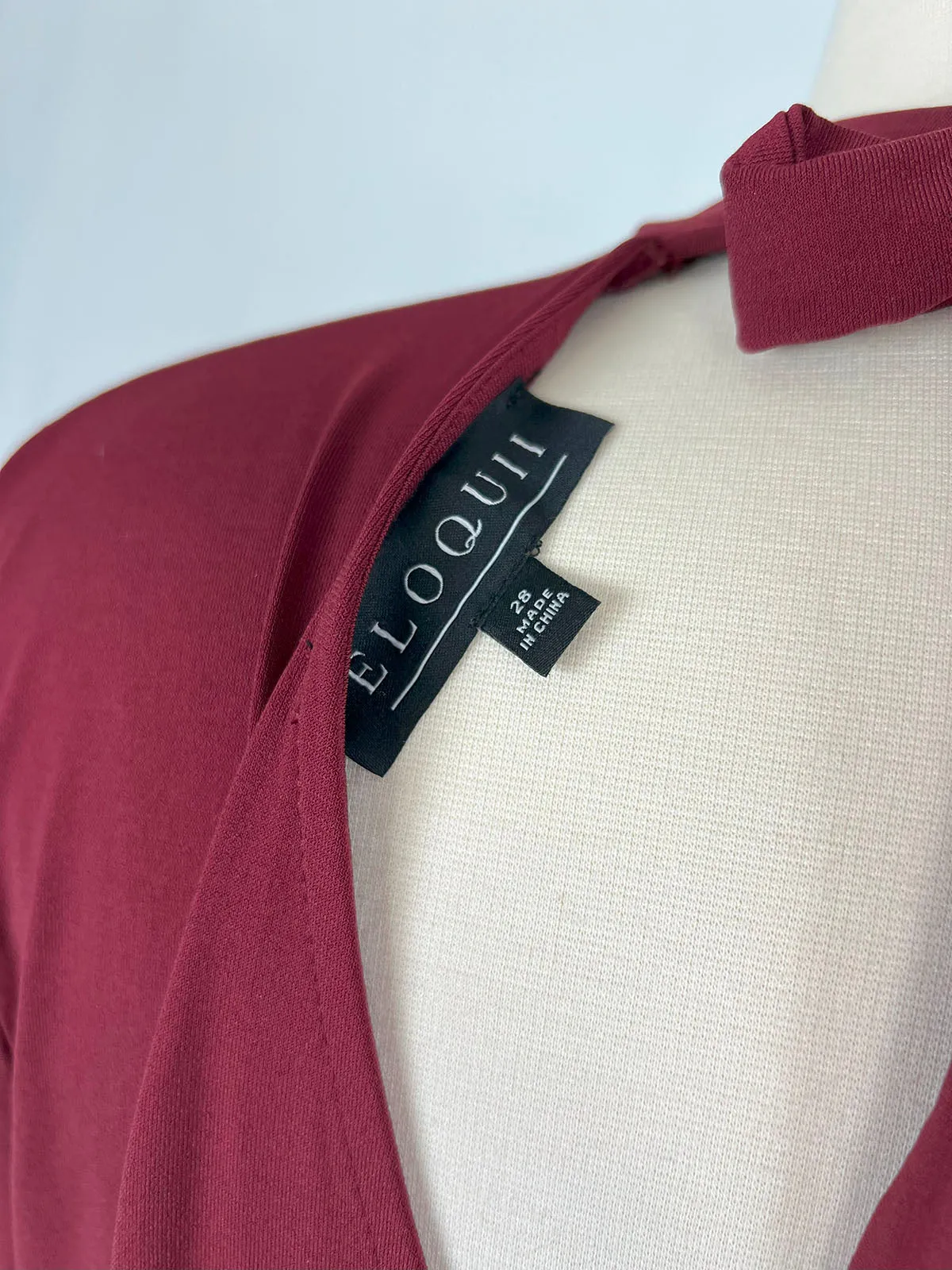 eloquii Size 28 Burgundy Dress