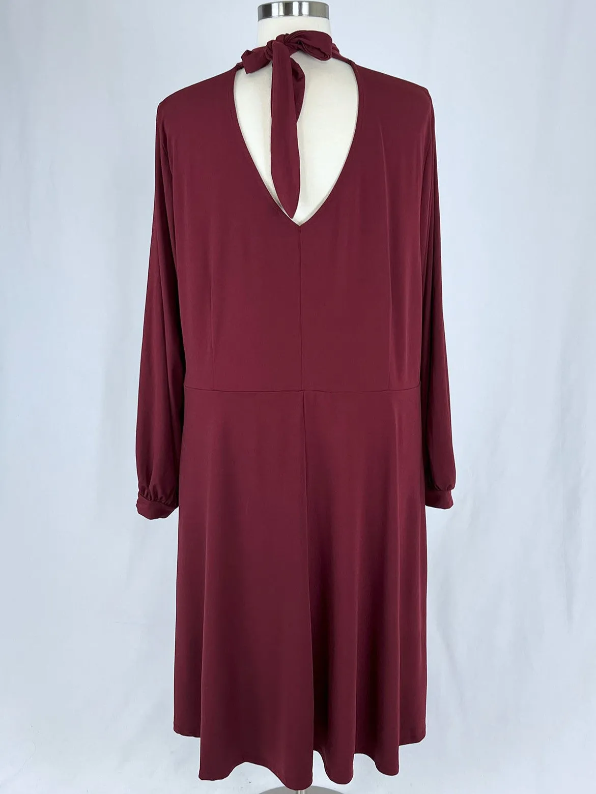 eloquii Size 28 Burgundy Dress