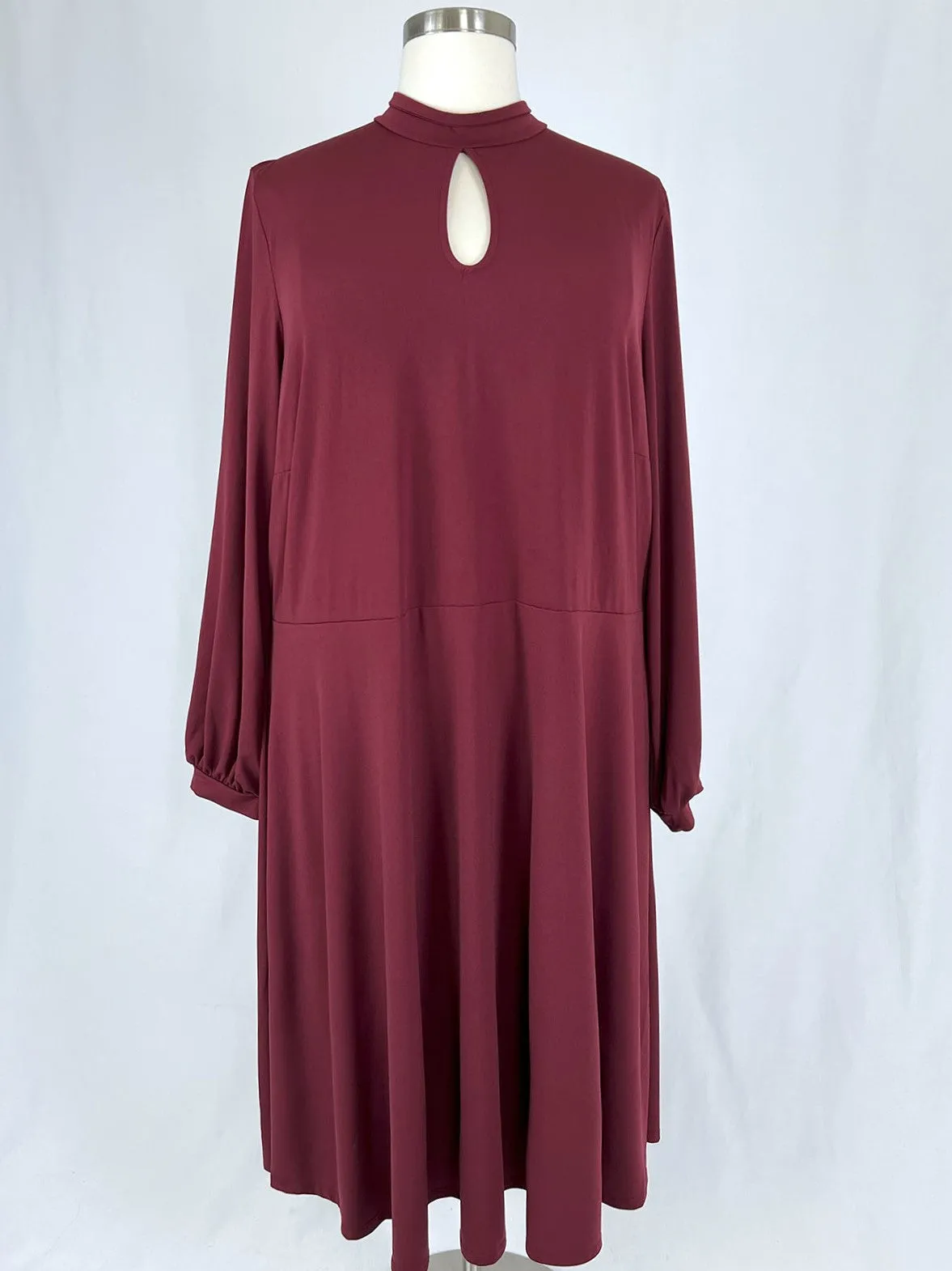 eloquii Size 28 Burgundy Dress