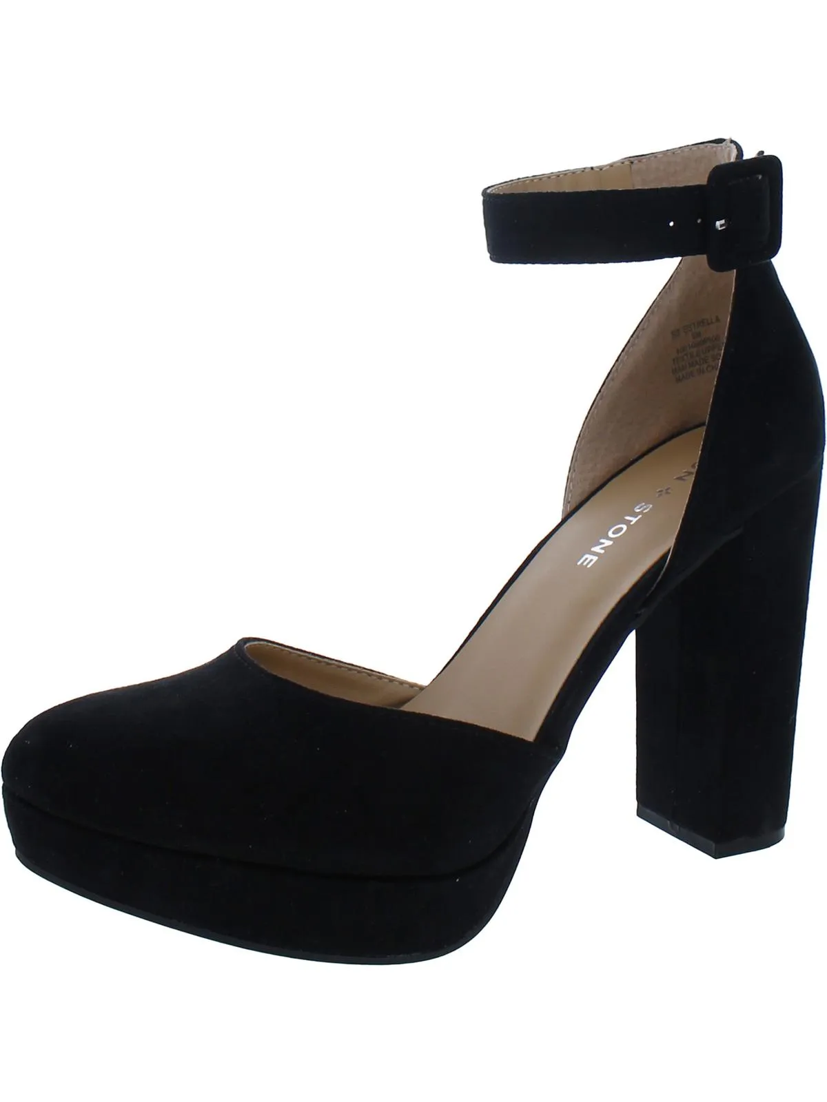 Estrella Womens Comfort Insole Ankle Strap Pumps