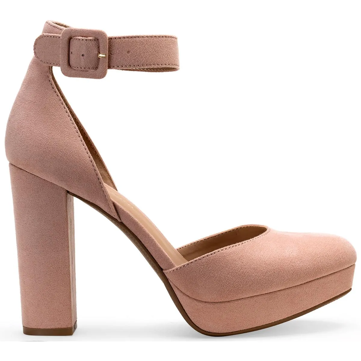 Estrella Womens Comfort Insole Ankle Strap Pumps