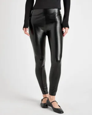 Faux Leather Legging In Black