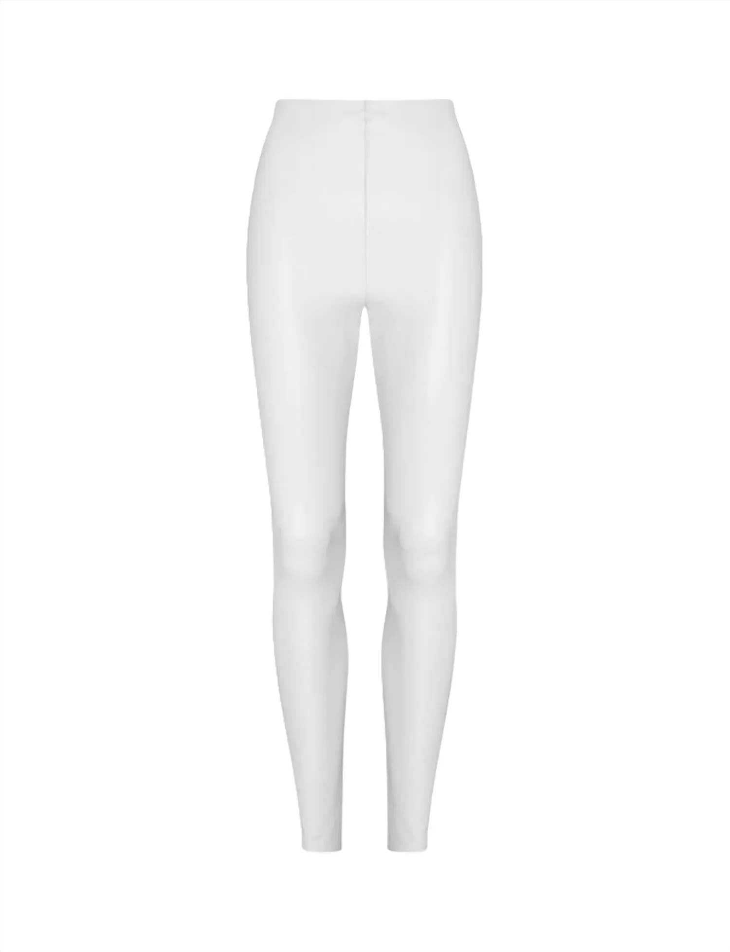 Faux Leather Legging In White