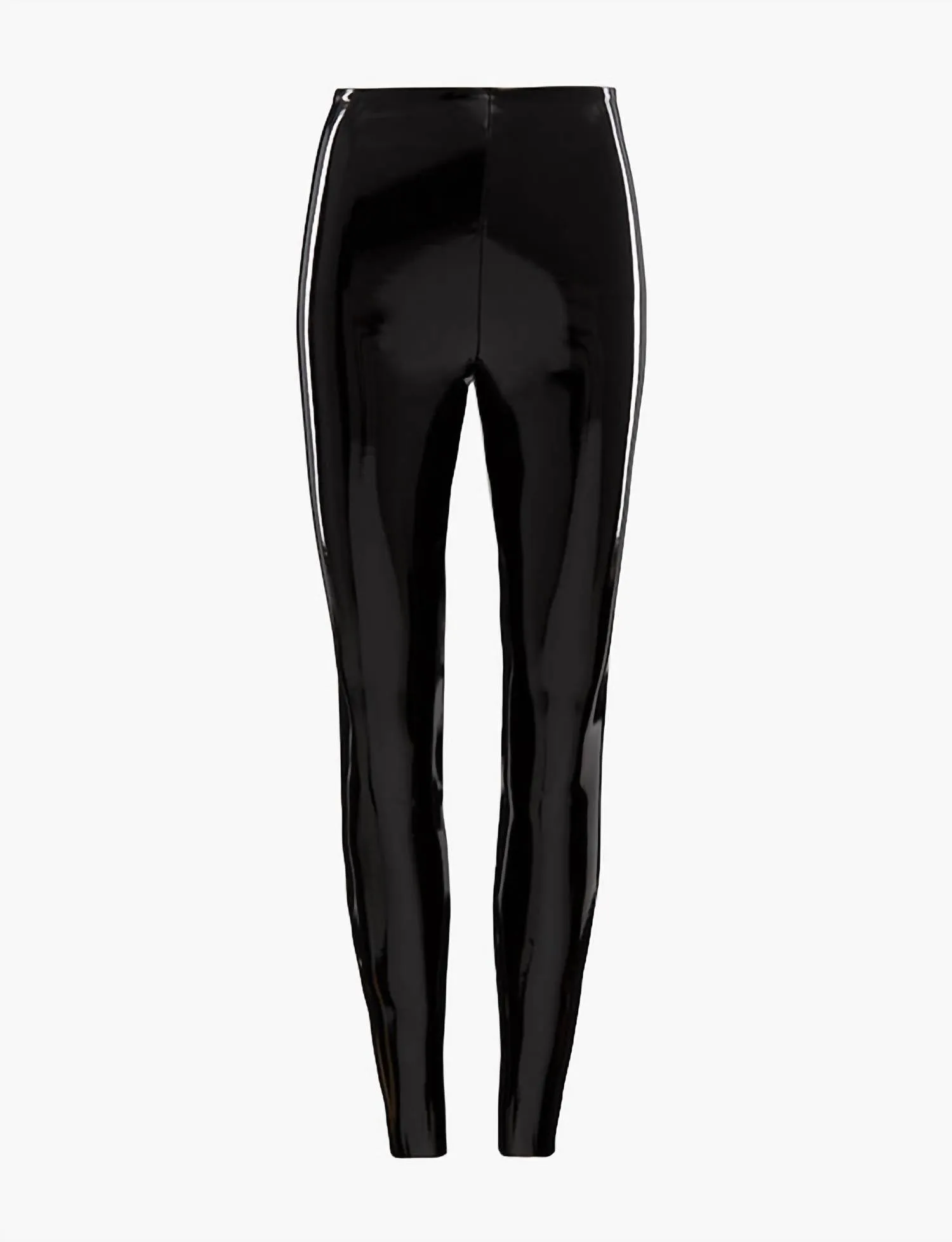 Faux Patent Leather Legging In Black