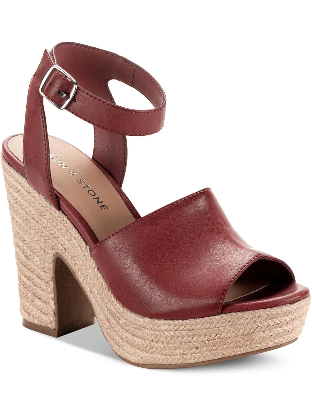 Fey Womens Faux Suede Ankle Strap Heels