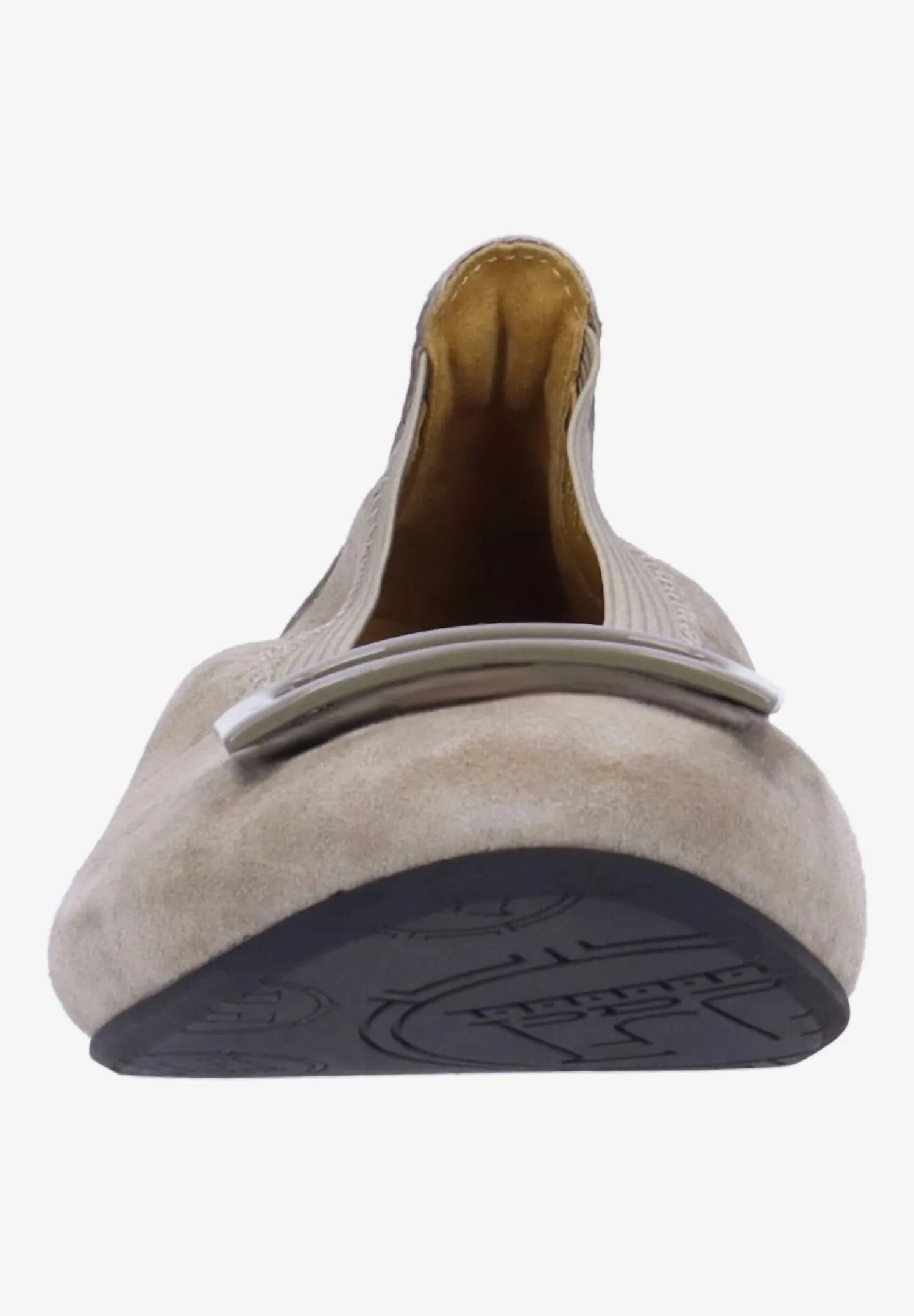 Floella Buckle Pump In Dark Taupe Kid Suede
