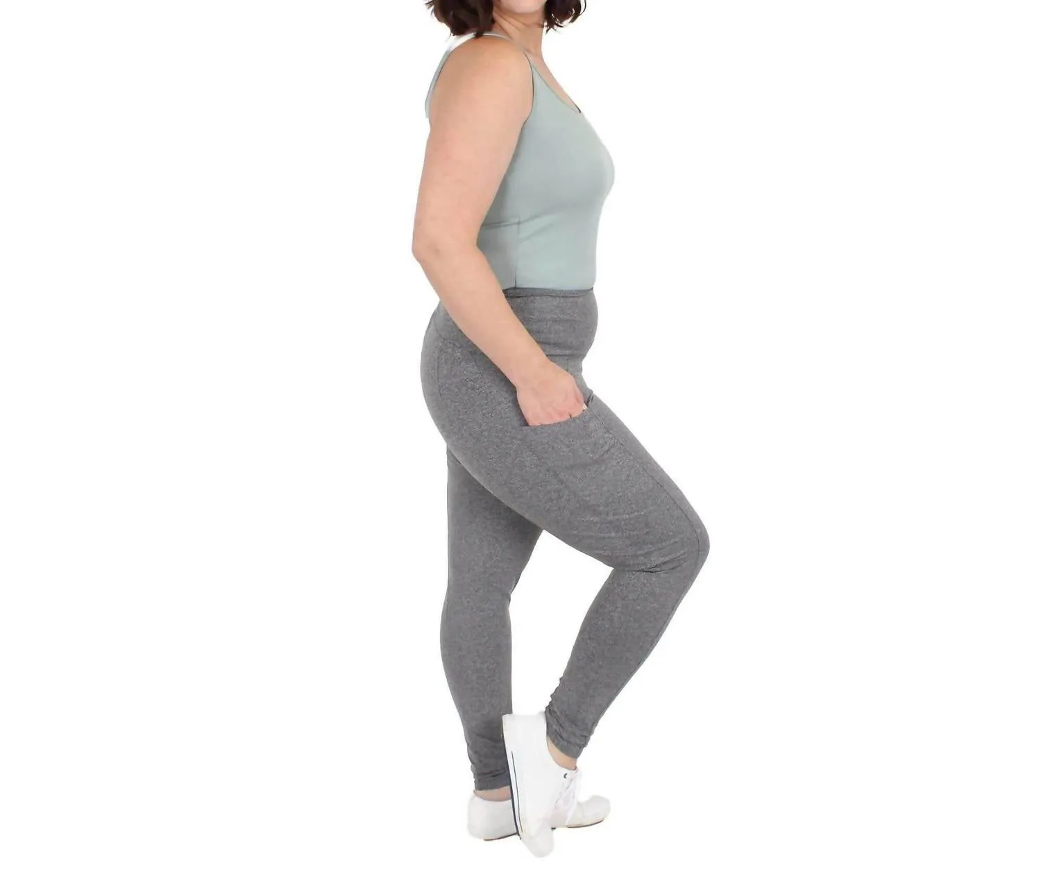 Flow Leggings With Pockets In Steel
