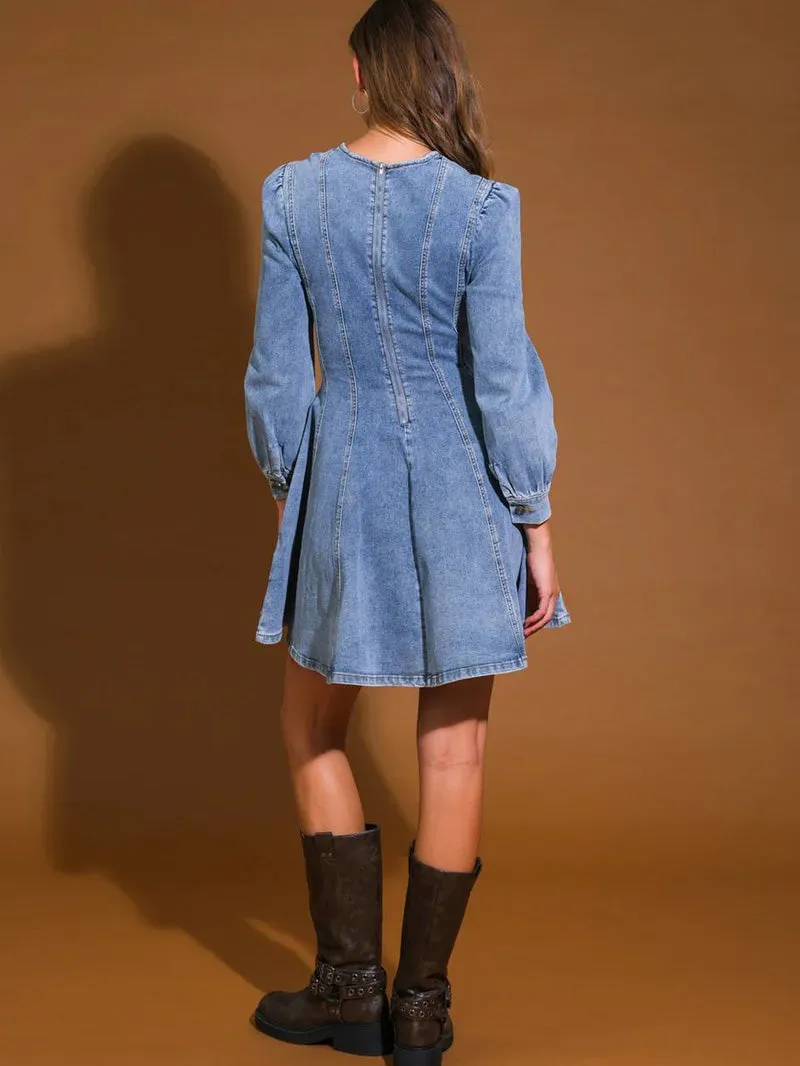 Flying Tomato Size 3X (20/22) Blue Dress