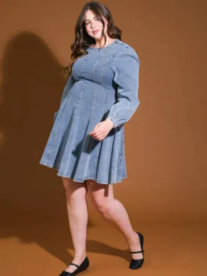 Flying Tomato Size 3X (20/22) Blue Dress