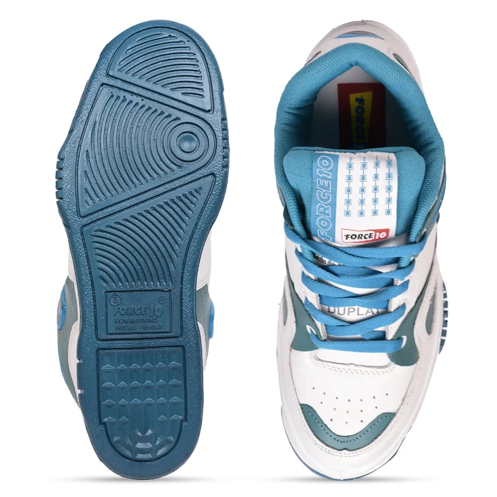 Force 10 Casual Blue Lacing Sneakers For Men DUPLAY NEW By Liberty