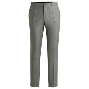 Formal trousers in micro-patterned stretch fabric