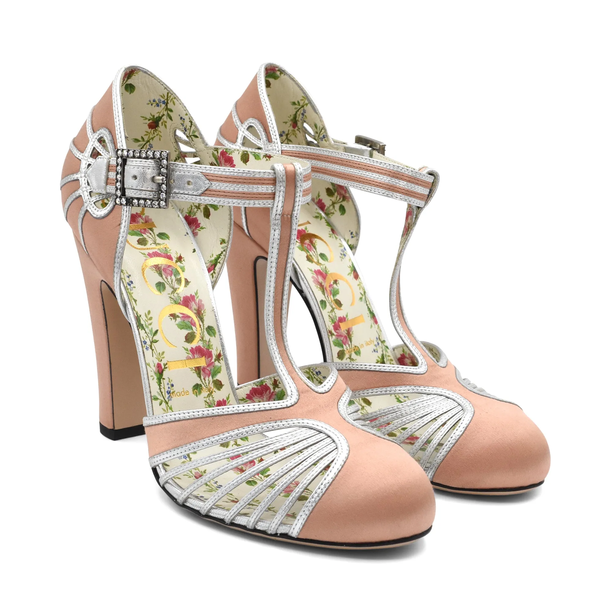 Gucci 'Mariska' T-Strap Heels - Women's 38