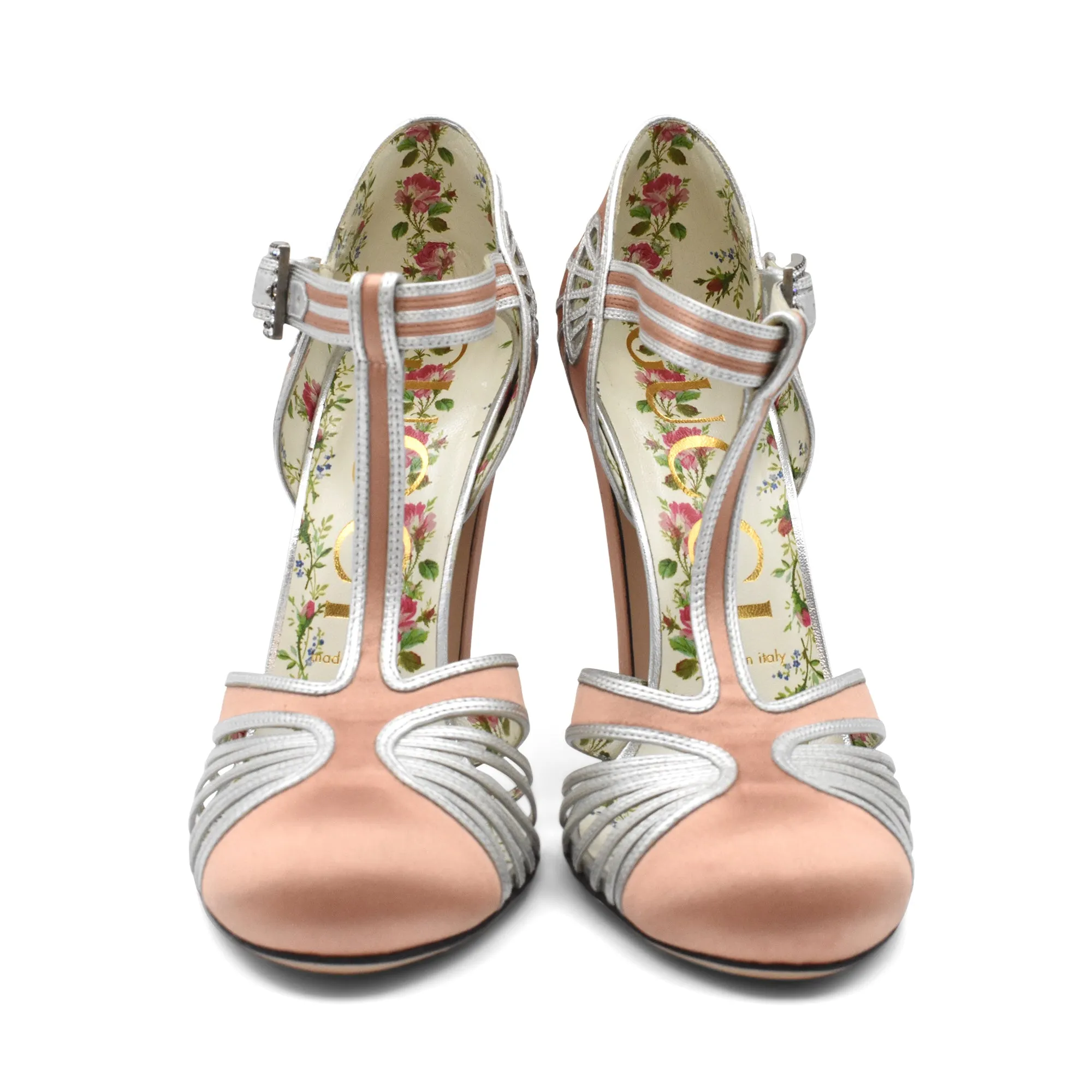 Gucci 'Mariska' T-Strap Heels - Women's 38
