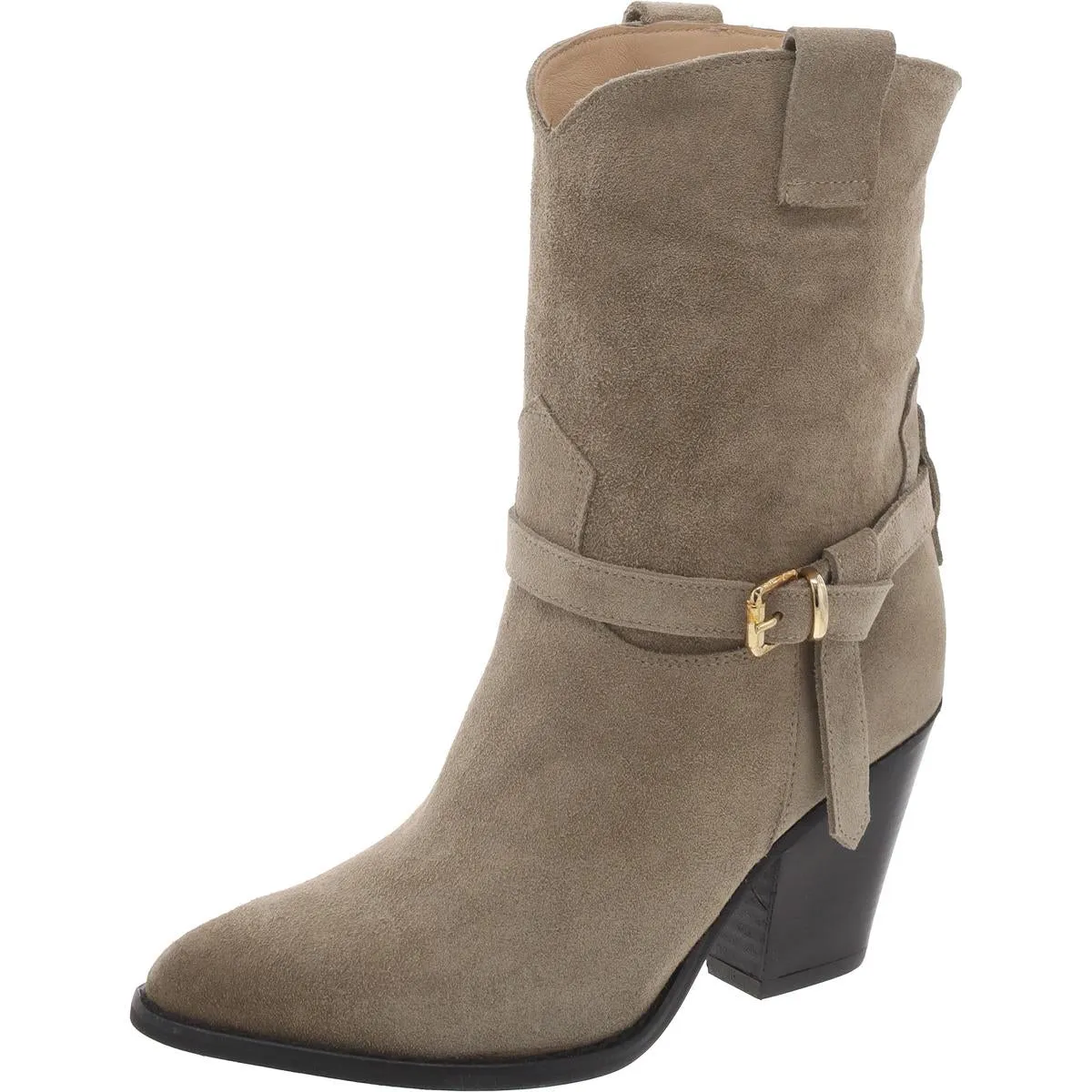 HARDY Womens Buckle Pointed Toe Booties