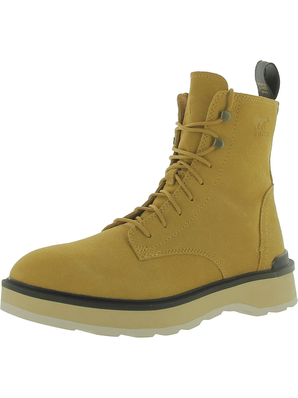 Hi-Line Lace Womens Leather Lace-Up Booties