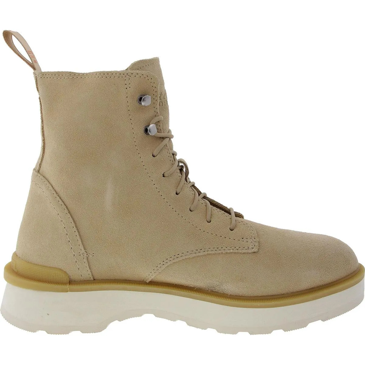 Hi-Line Lace Womens Leather Lace-Up Booties