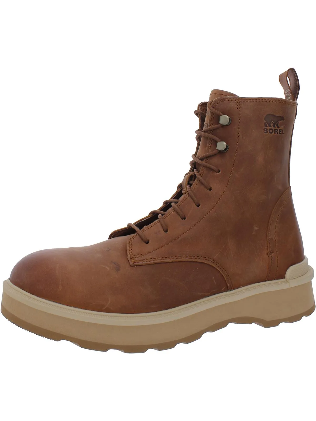 Hi-Line Lace Womens Leather Lace-Up Booties