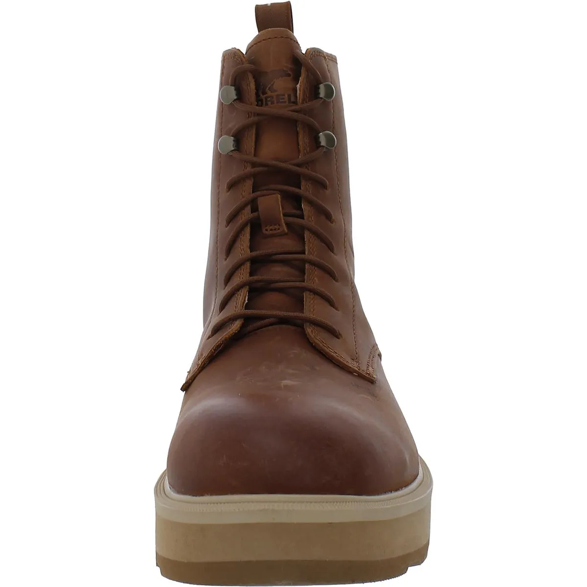 Hi-Line Lace Womens Leather Lace-Up Booties