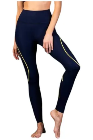 High-Waist Sculpting Leggings In Navy-Illuminating