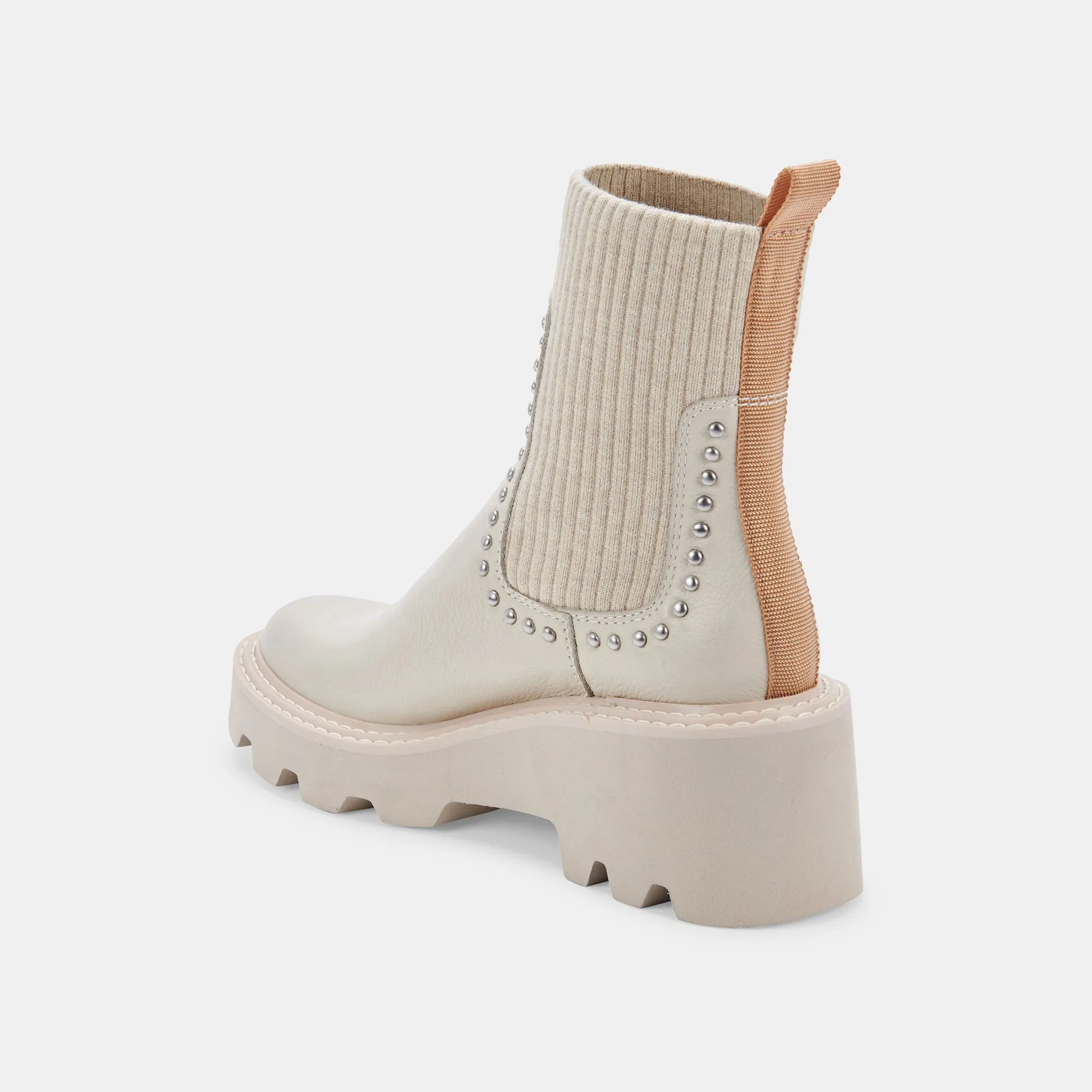 HOVEN STUD H2O BOOTS IVORY LEATHER