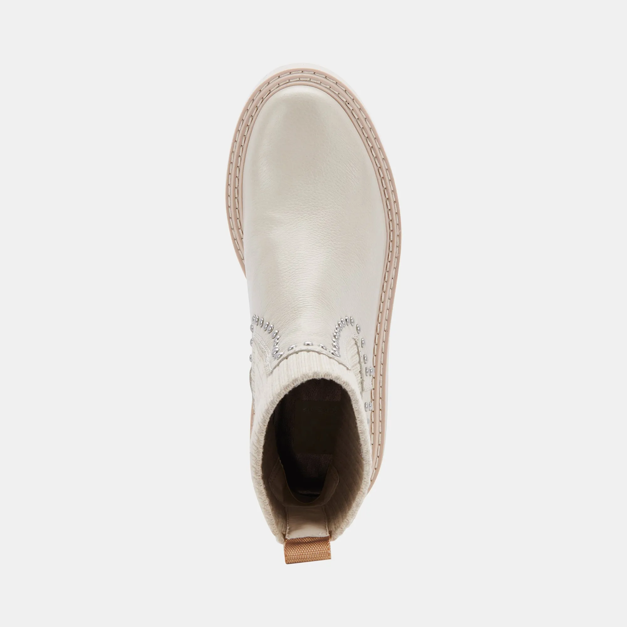 HOVEN STUD H2O BOOTS IVORY LEATHER