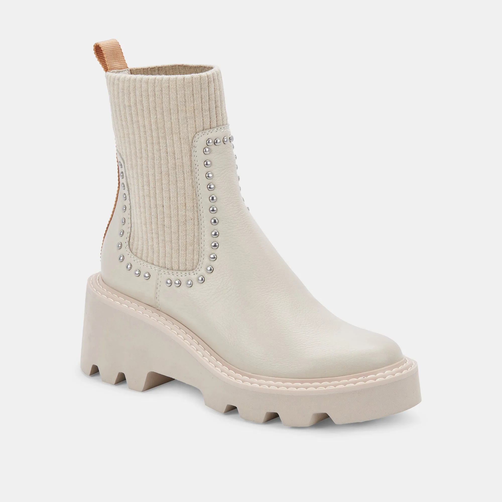 HOVEN STUD H2O BOOTS IVORY LEATHER