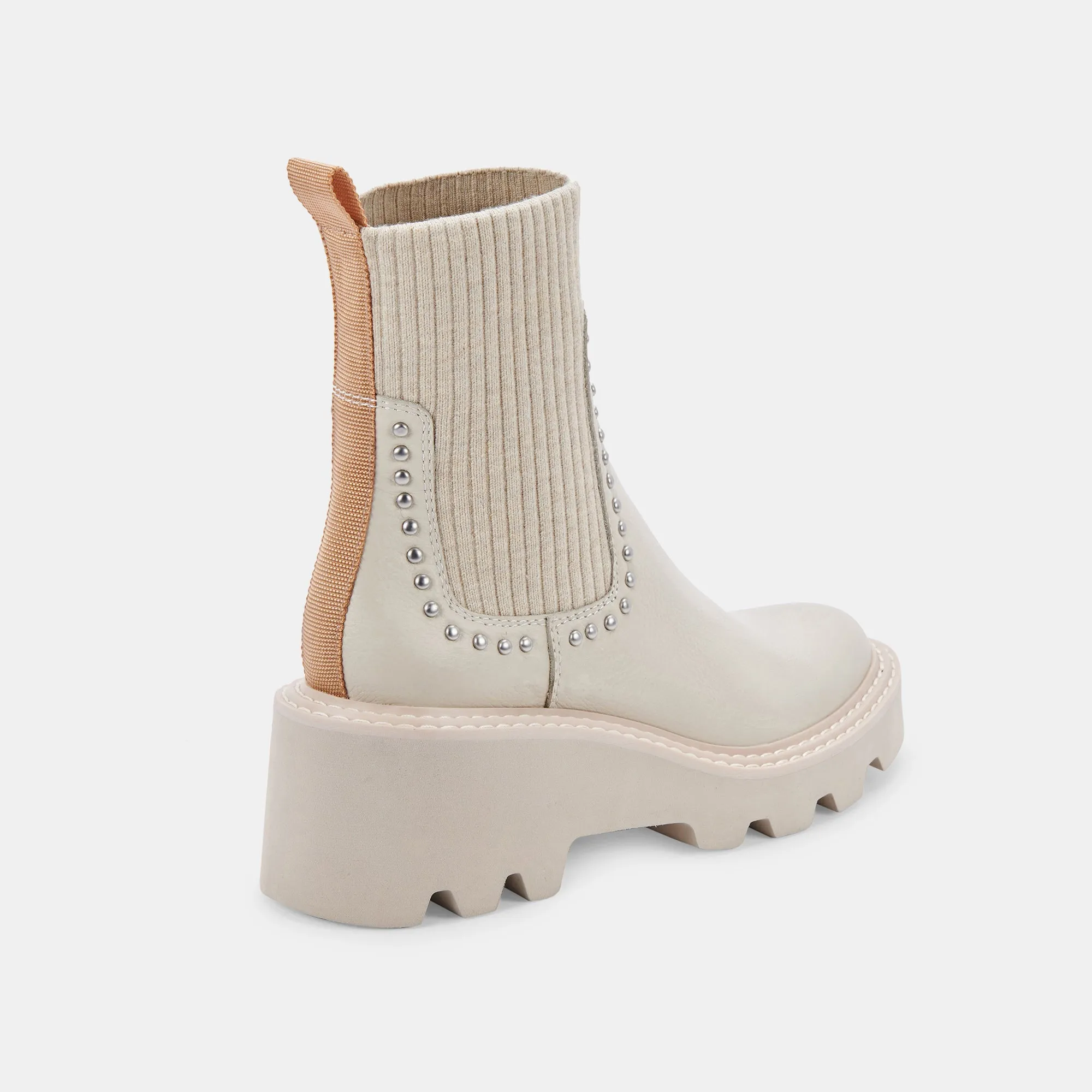HOVEN STUD H2O BOOTS IVORY LEATHER