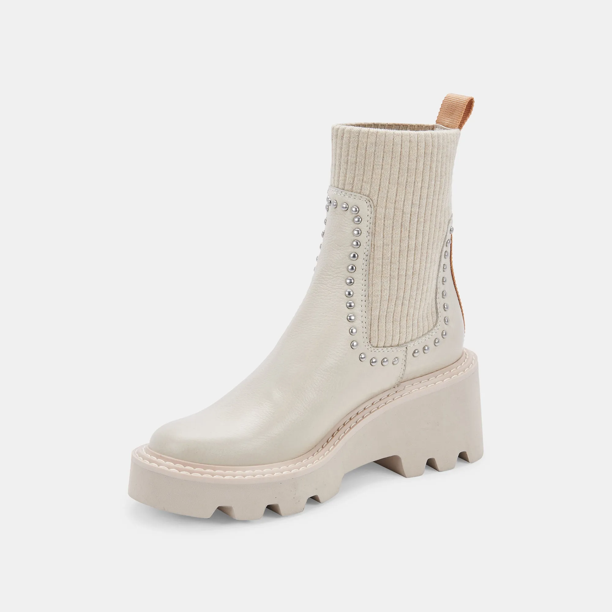 HOVEN STUD H2O BOOTS IVORY LEATHER