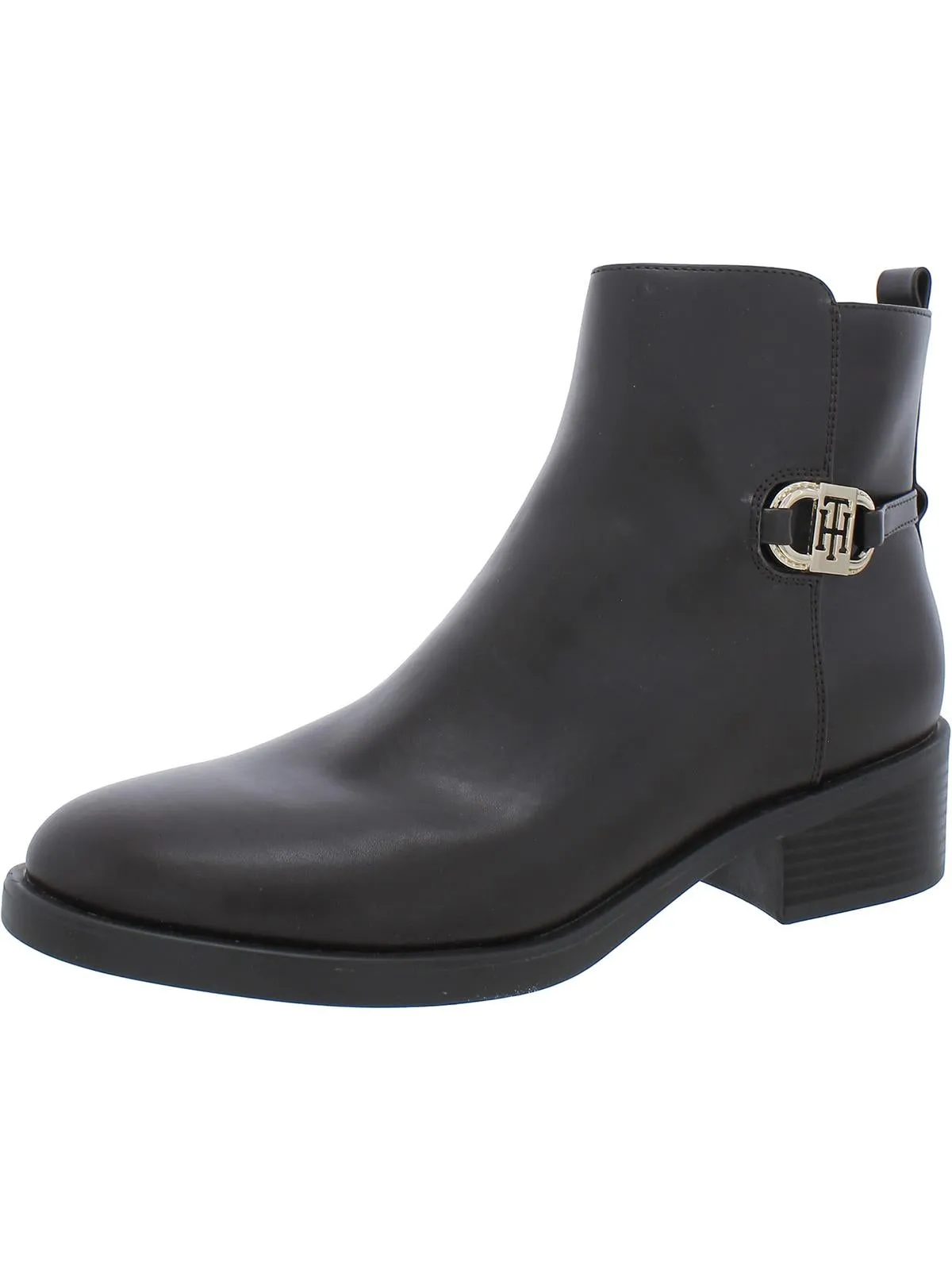 Imiera Womens Faux Leather Ankle Booties