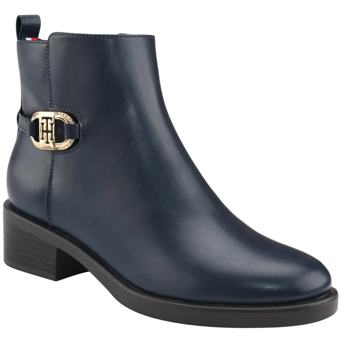 Imiera Womens Faux Leather Ankle Booties