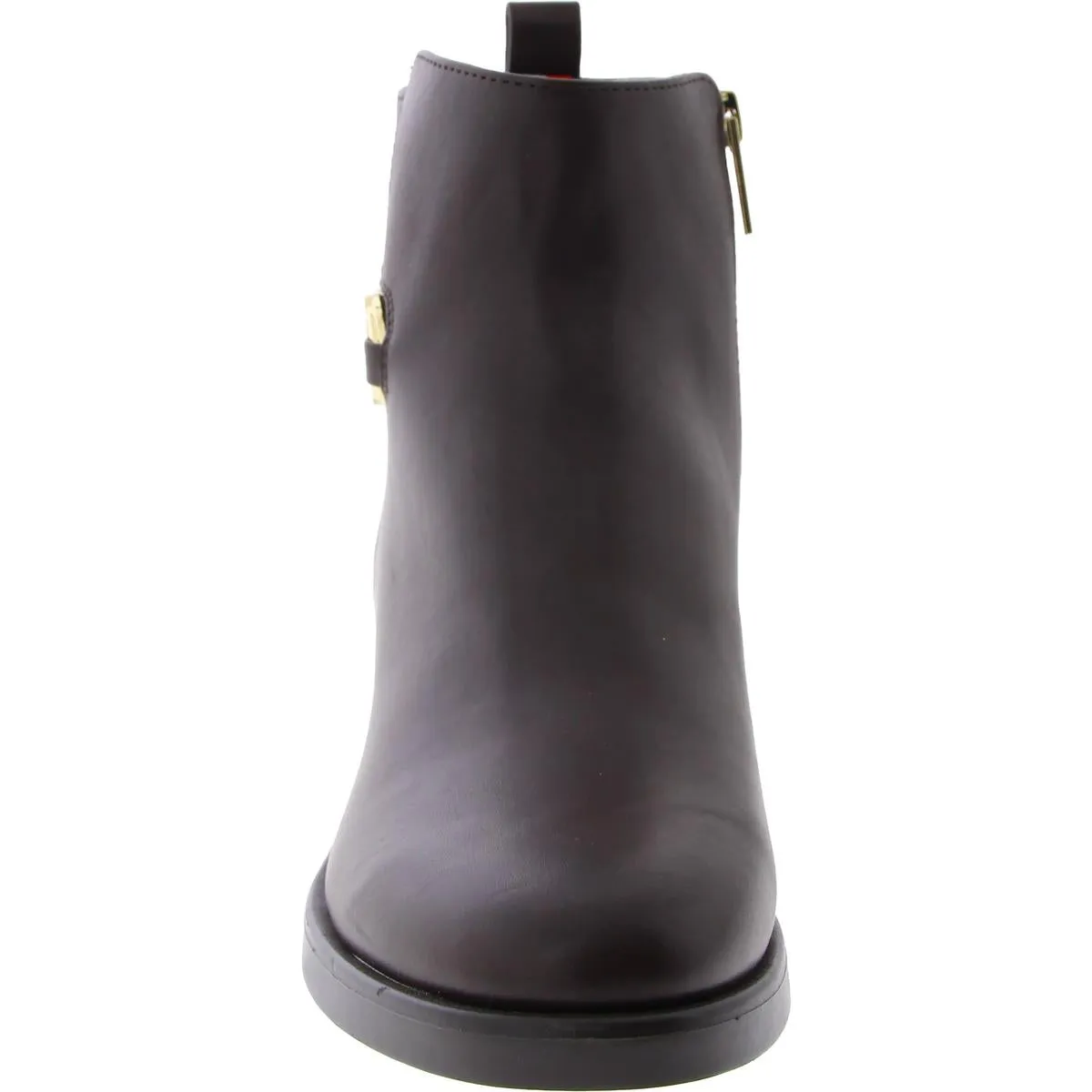 Imiera Womens Faux Leather Ankle Booties