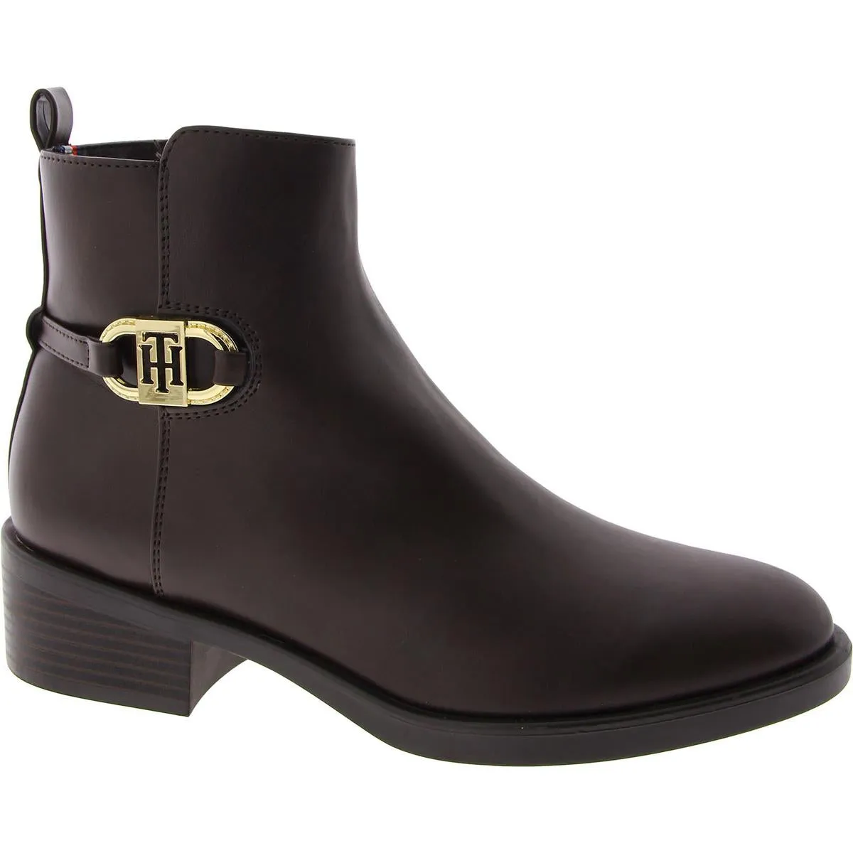 Imiera Womens Faux Leather Ankle Booties