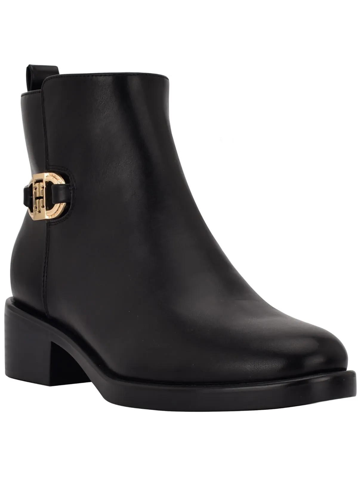 Imiera Womens Faux Leather Ankle Booties