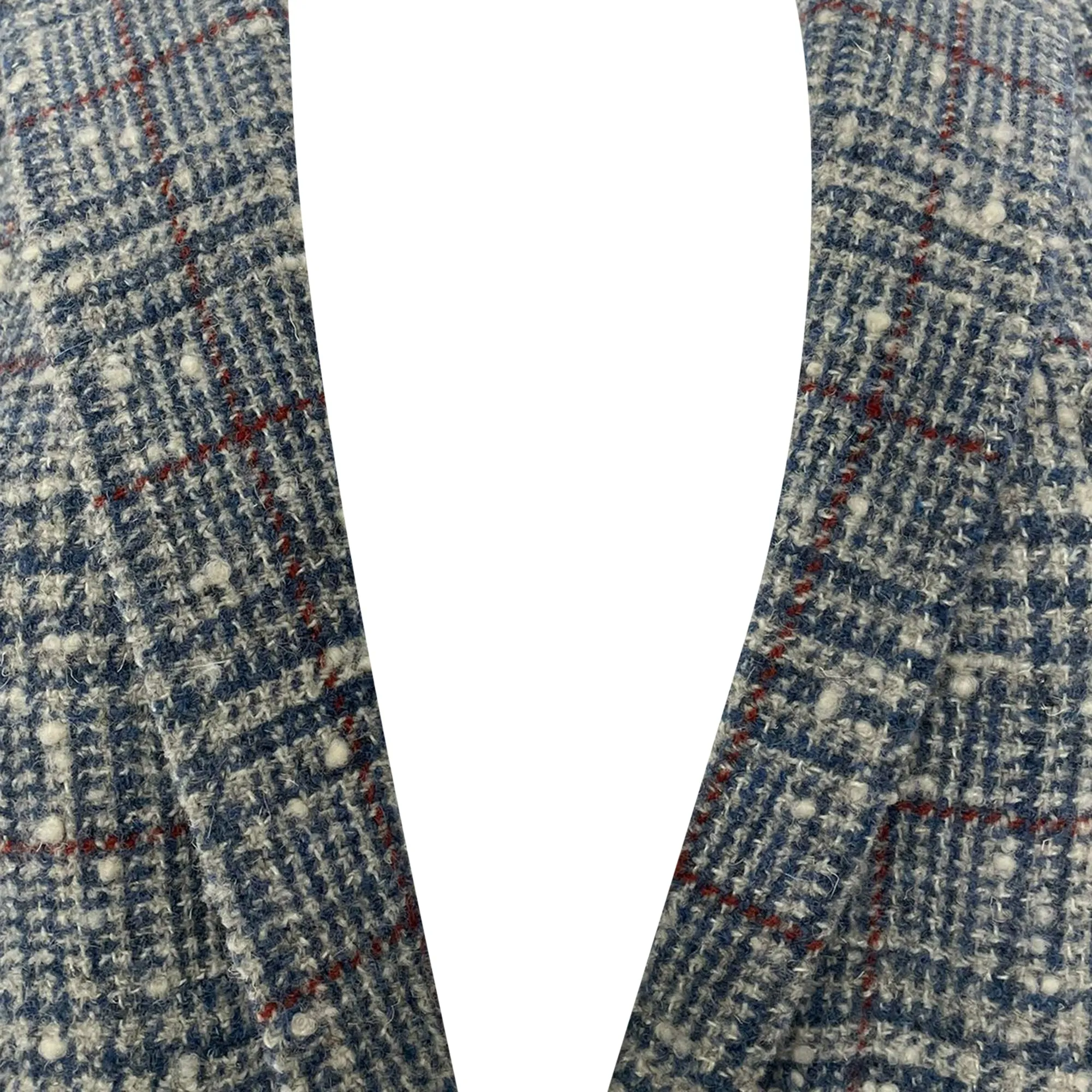 Isabel Marant Étoile Kice Plaid Tweed Blazer with Pockets in Blue Wool