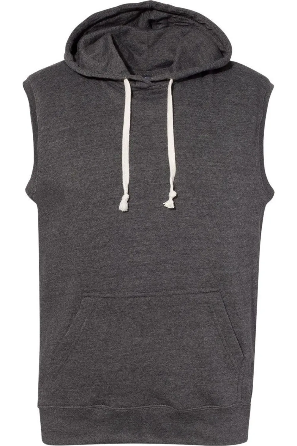 J. America Triblend Sleeveless Hooded Sweatshirt
