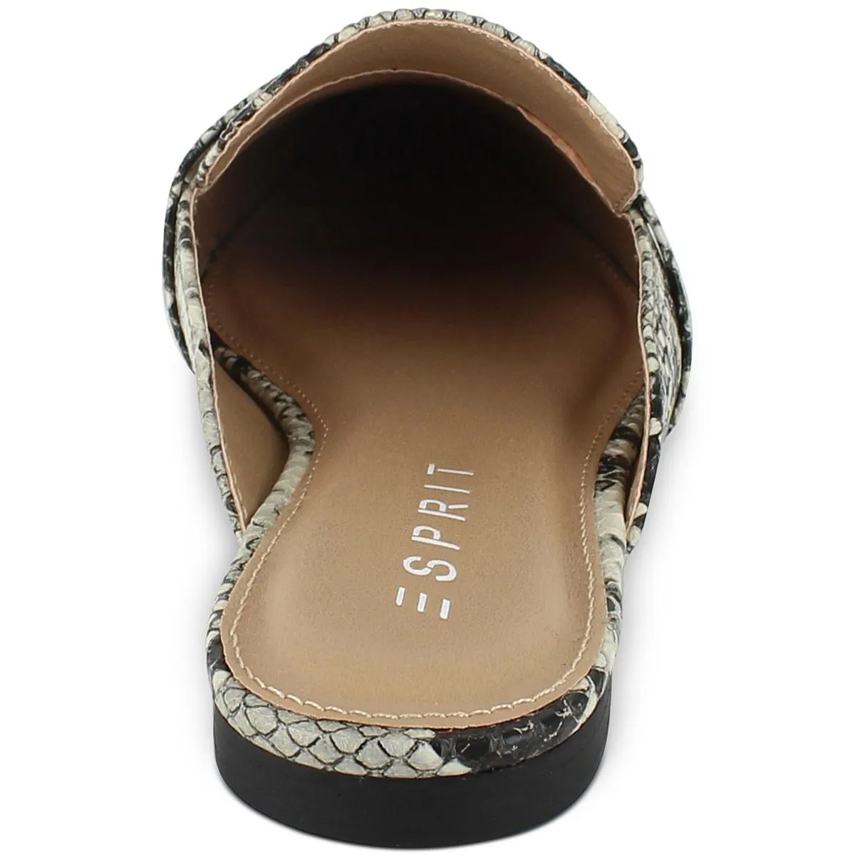 Jade Womens Faux Leather Pointed Toe Loafer Mule