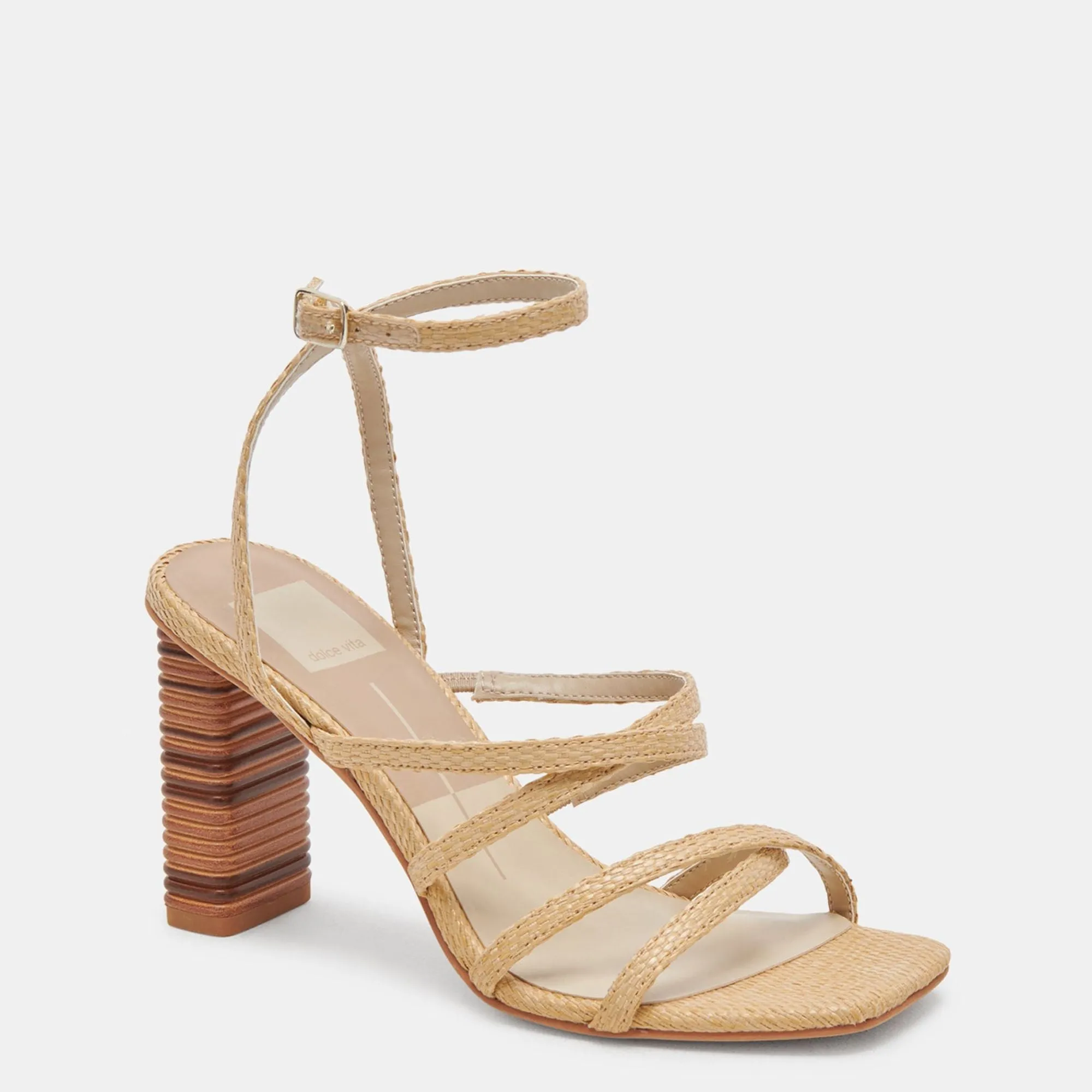 JENKO HEELS LT NATURAL RAFFIA