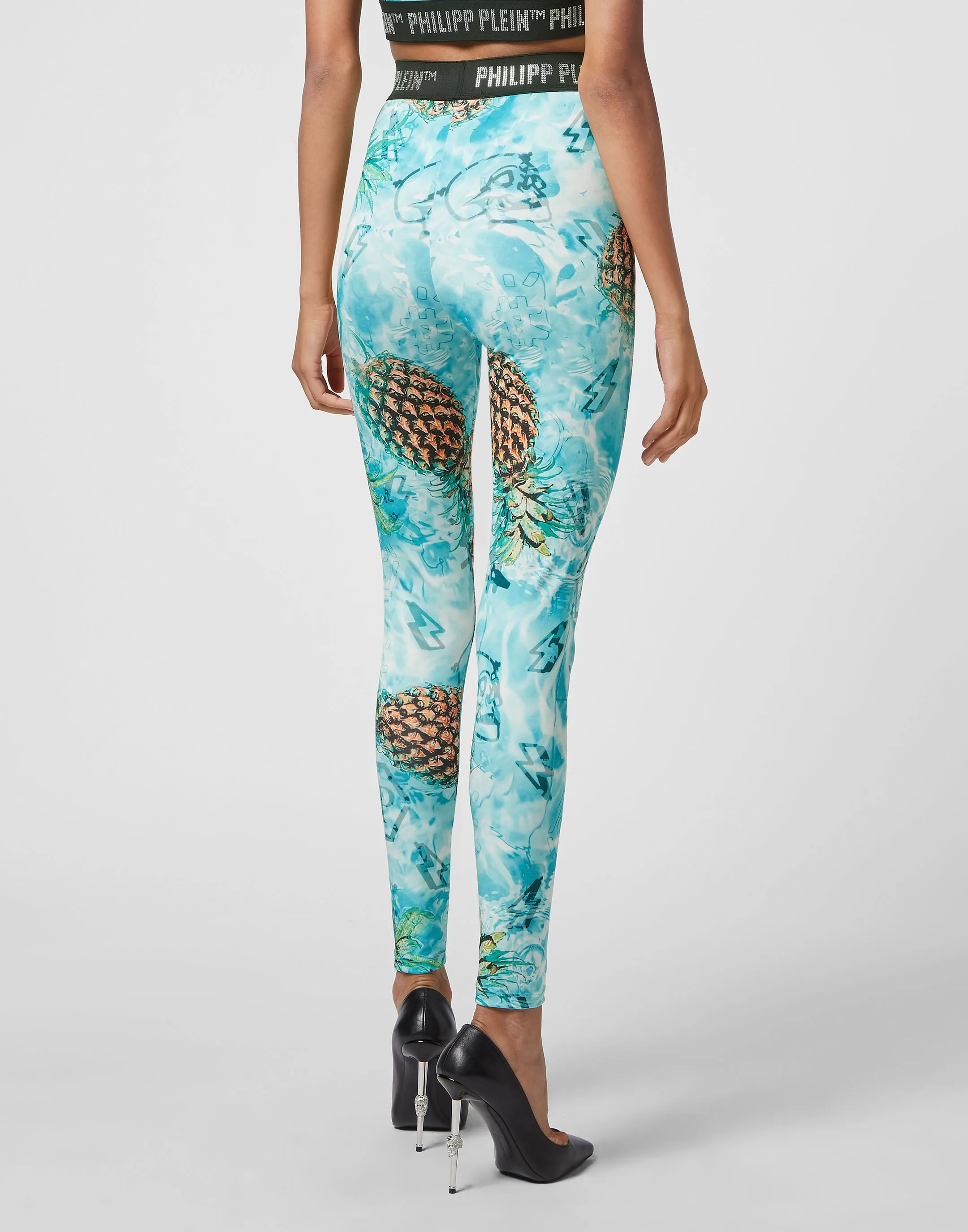 Jogging Leggings Stones Pineapple Skies