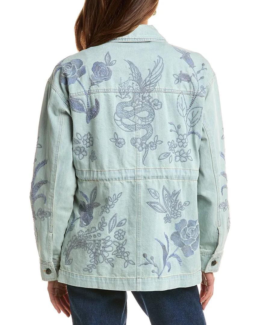 Johnny Was Cargo Denim Jacket