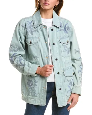 Johnny Was Cargo Denim Jacket
