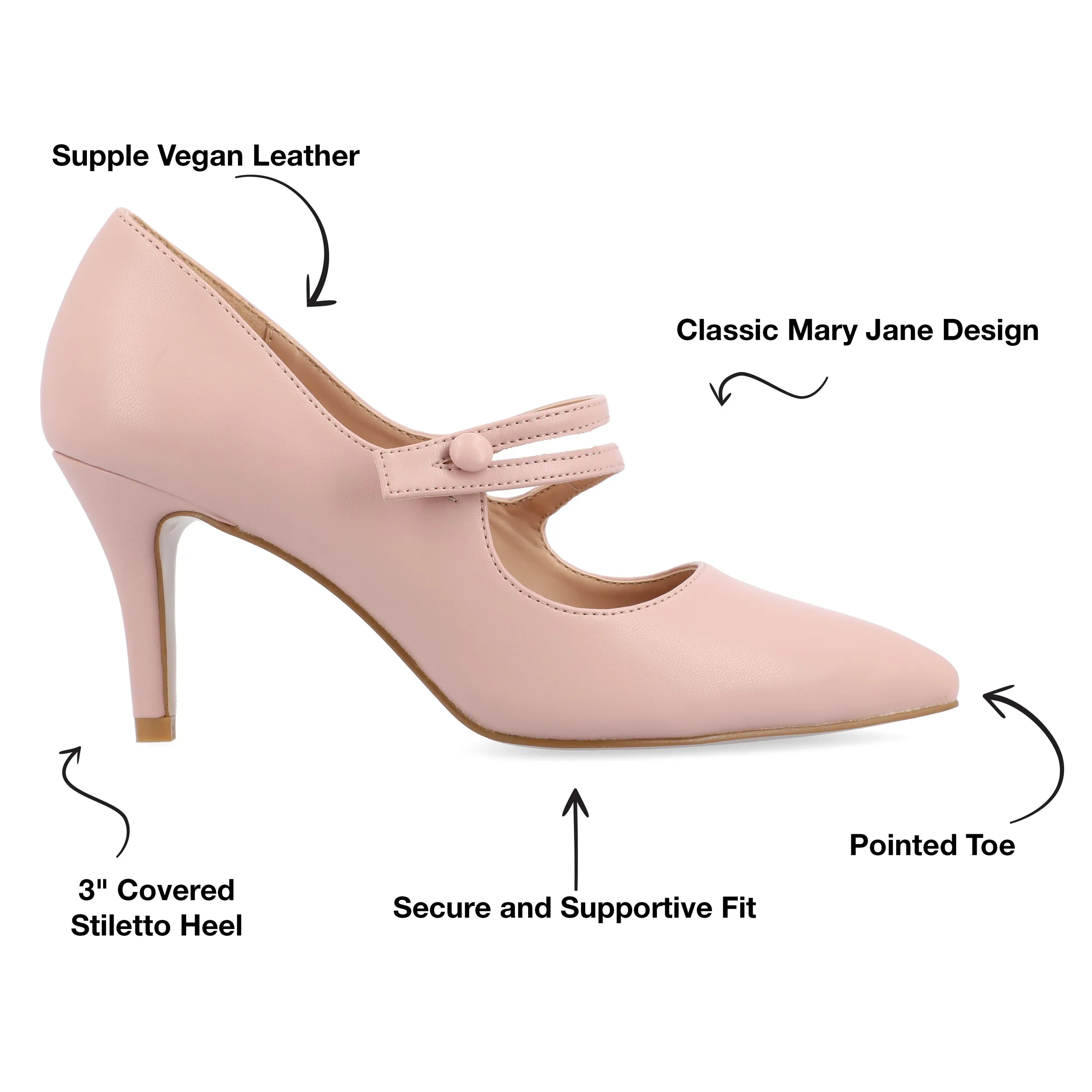 Journee Collection Women's Sidney Narrow Width Pump