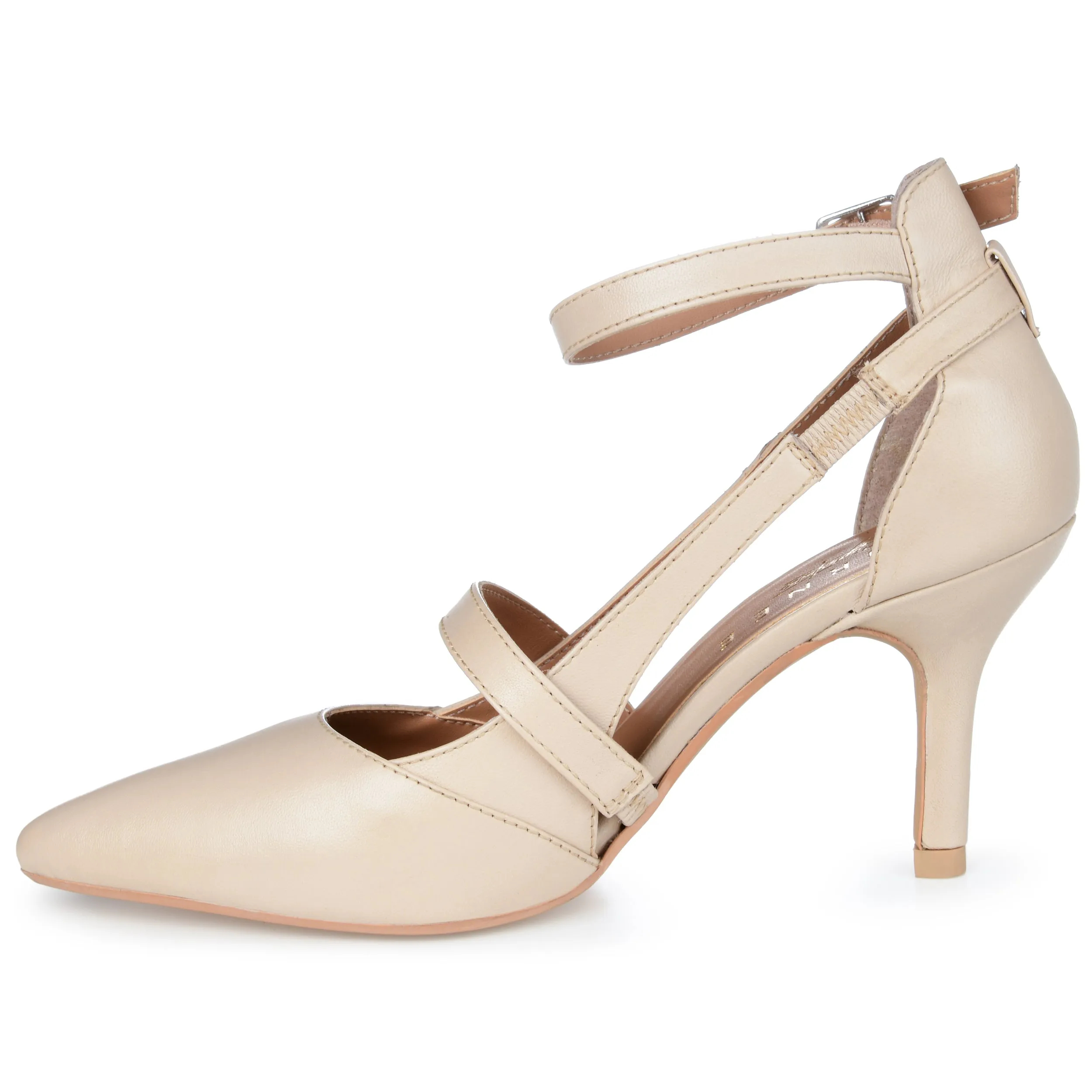 Journee Signature Women's Genuine Leather Vallerie Pump