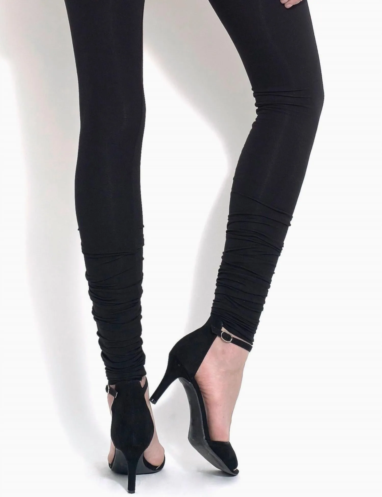 Jules Jersey Stacked Legging In Black