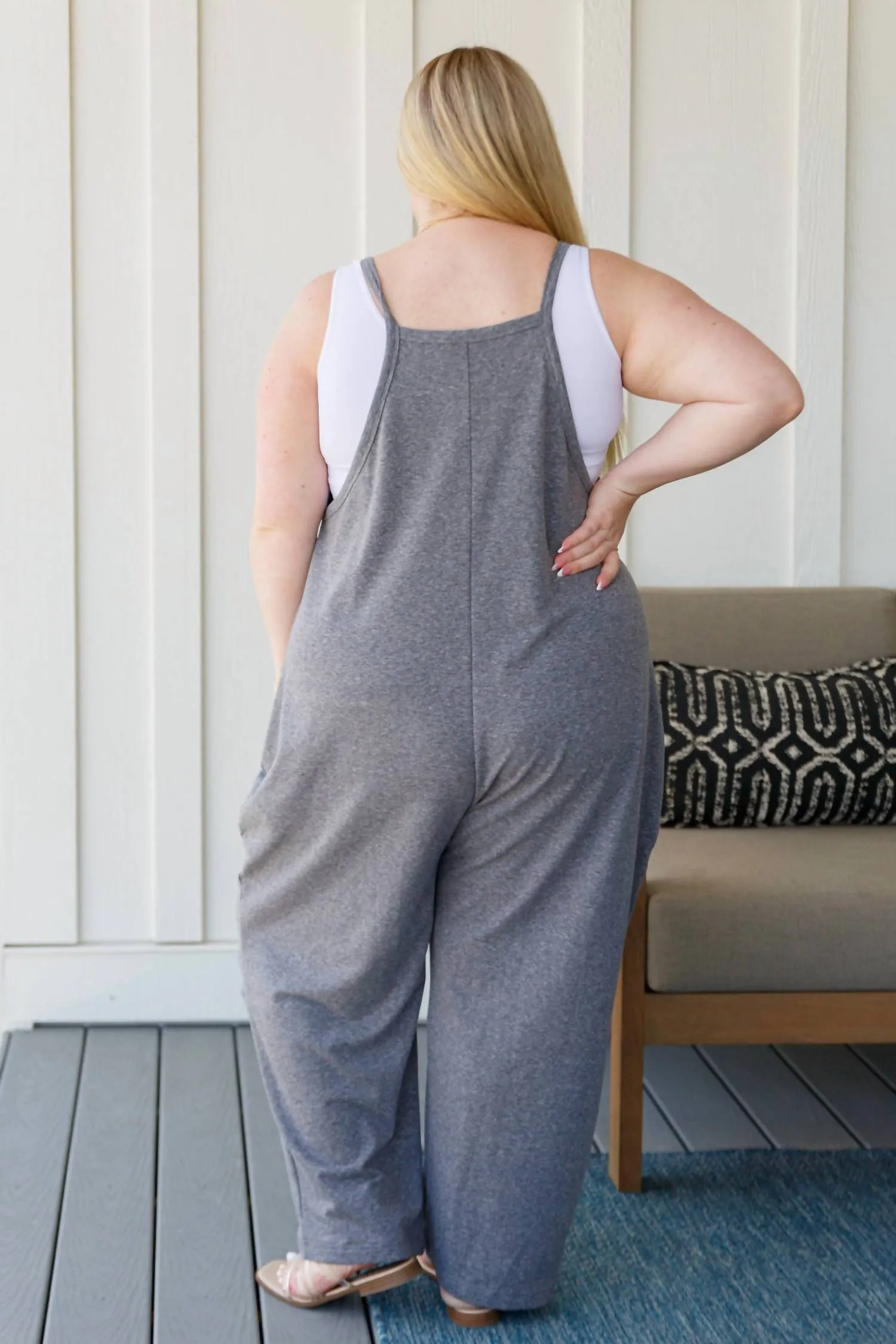Just Perfect Jumpsuit In Grey