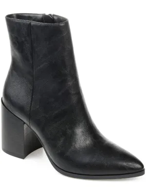 Kathie Womens Faux Leather Ankle Ankle Boots